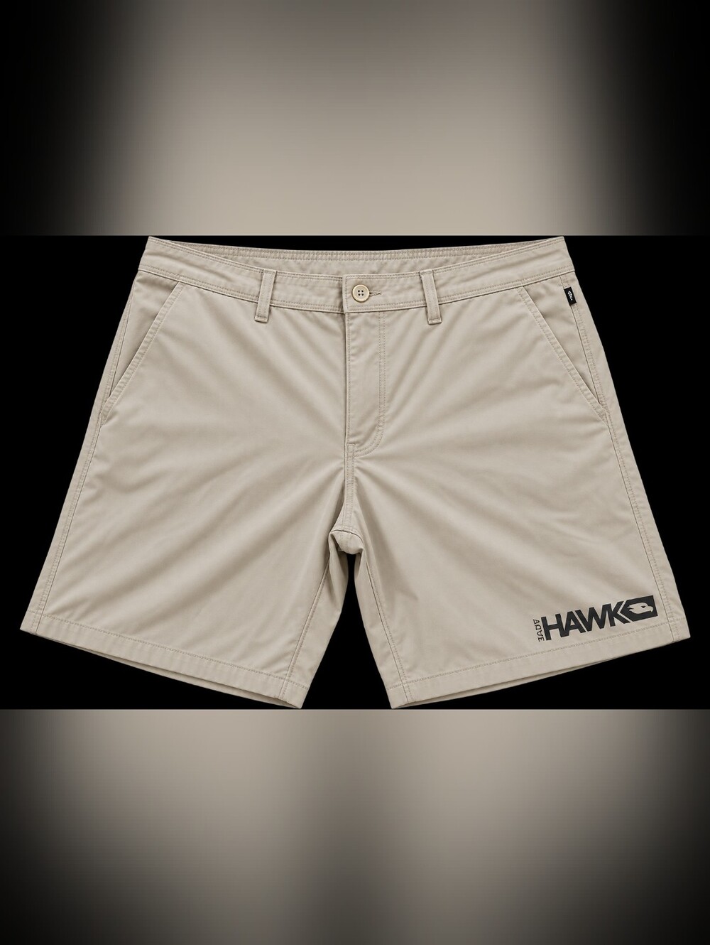 Tony Hawk Men's Khaki Straight-Fit Athletic Casual Shorts Size 38
